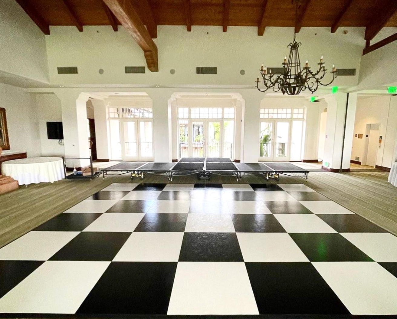 Slate style SnapLock Plus checkered floor