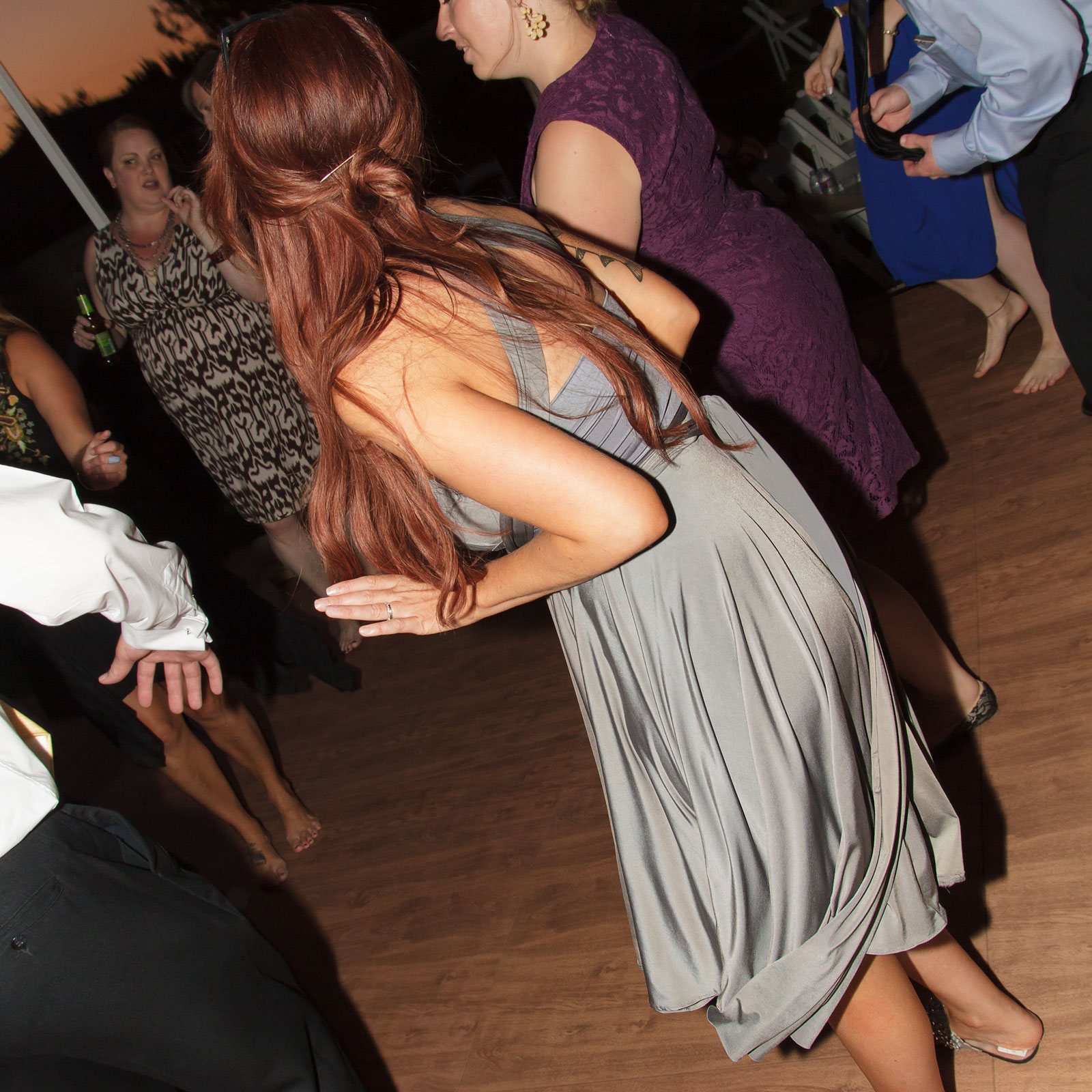 Dance floor at a wedding