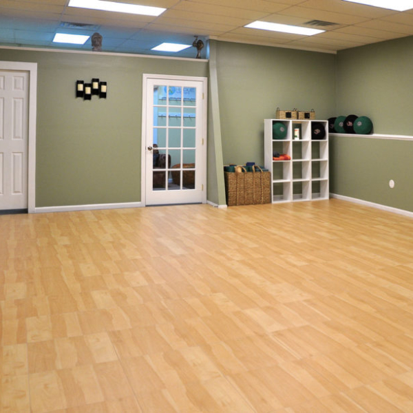 Yoga studio with Maple XL style flooring