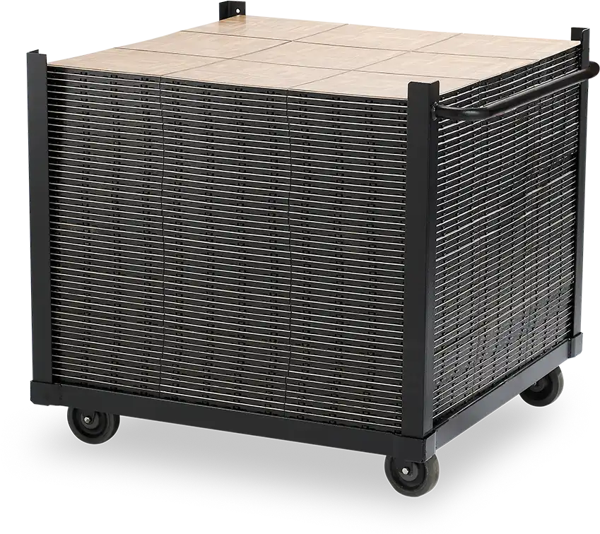 Snaplock Dance Cart loaded up with a dance floor